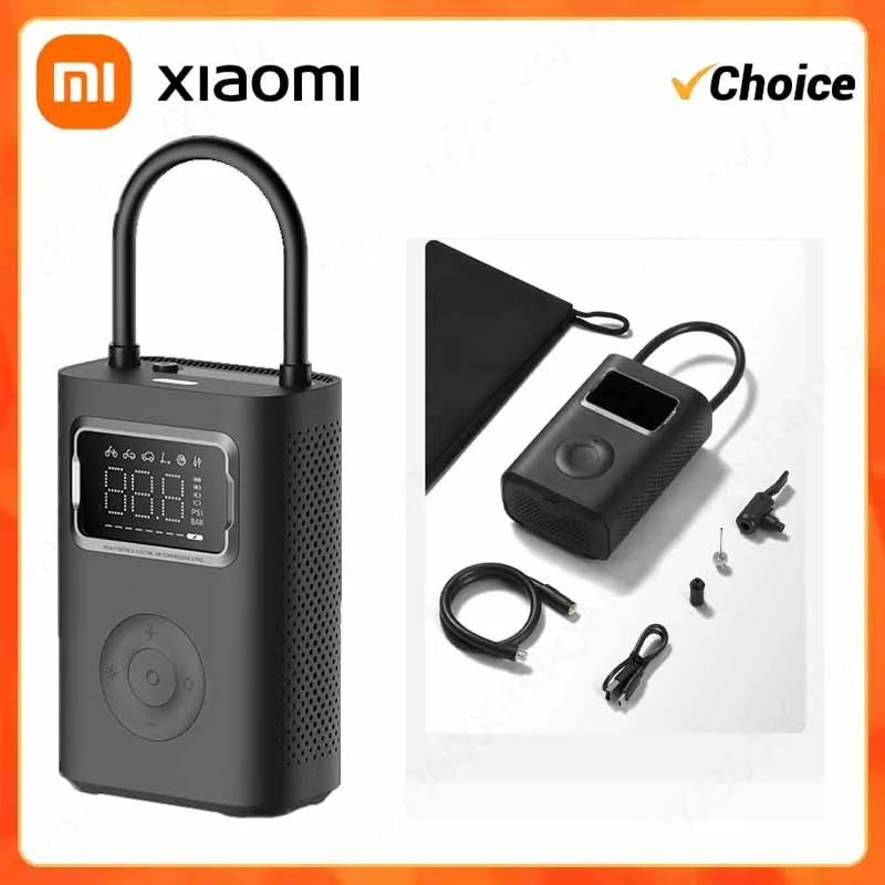 

Xiaomi Mijia Air Pump 2 Pro Portable Electric Inflator Pump Digital Display Inflator 150psi Max Basketball Tire 2500mAh Bike Car