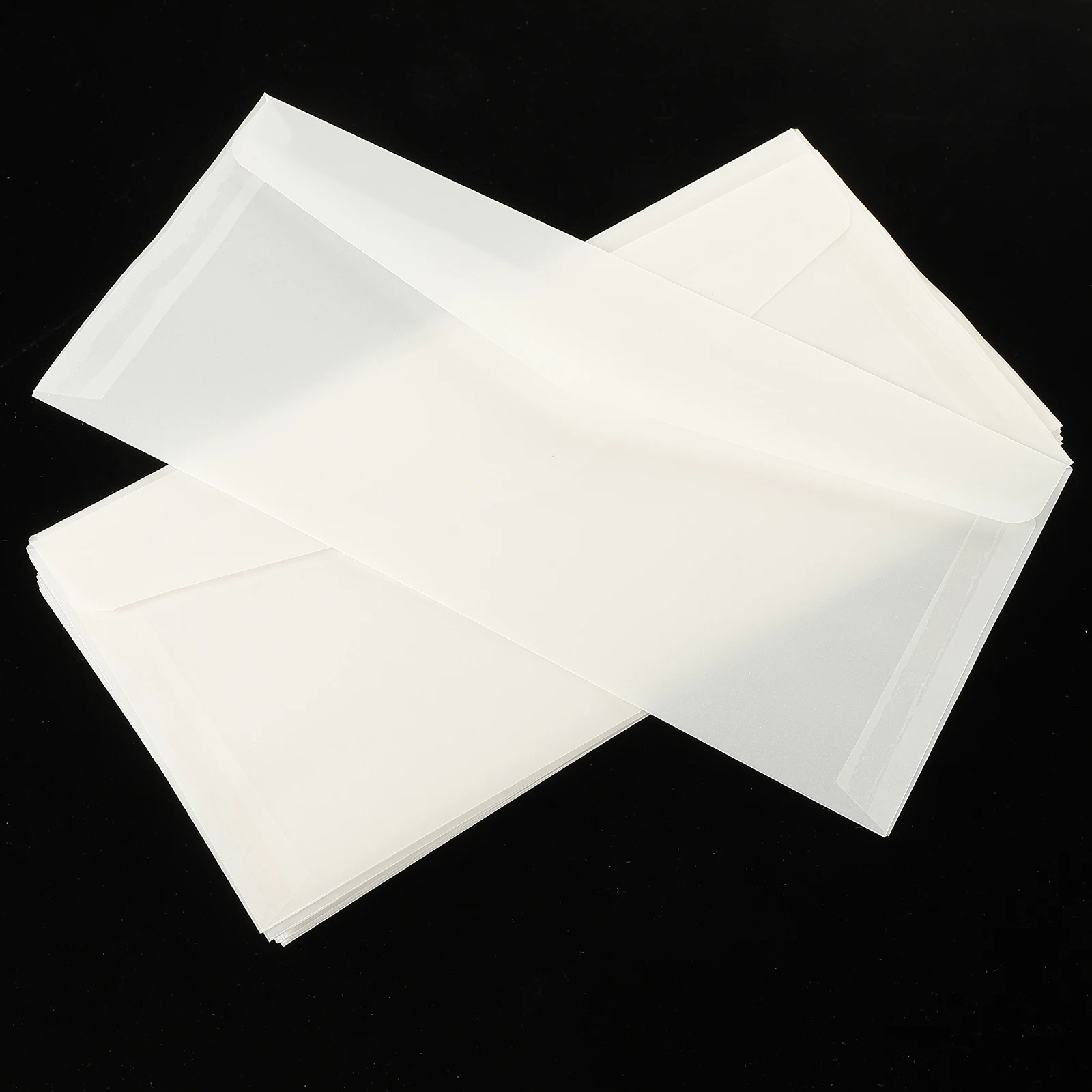 

50pcs Clear Envelopes 21x10 7cm White Paper Invitations Wedding Cards envelopes for cards student