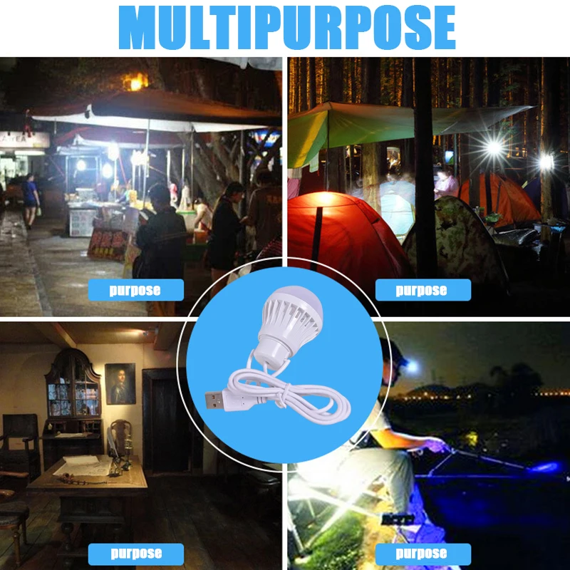 Led Lantern Portable Camping Lamp Mini Bulb 5v Usb Power Book Light Reading Student Study Table Lamp For Outdoor