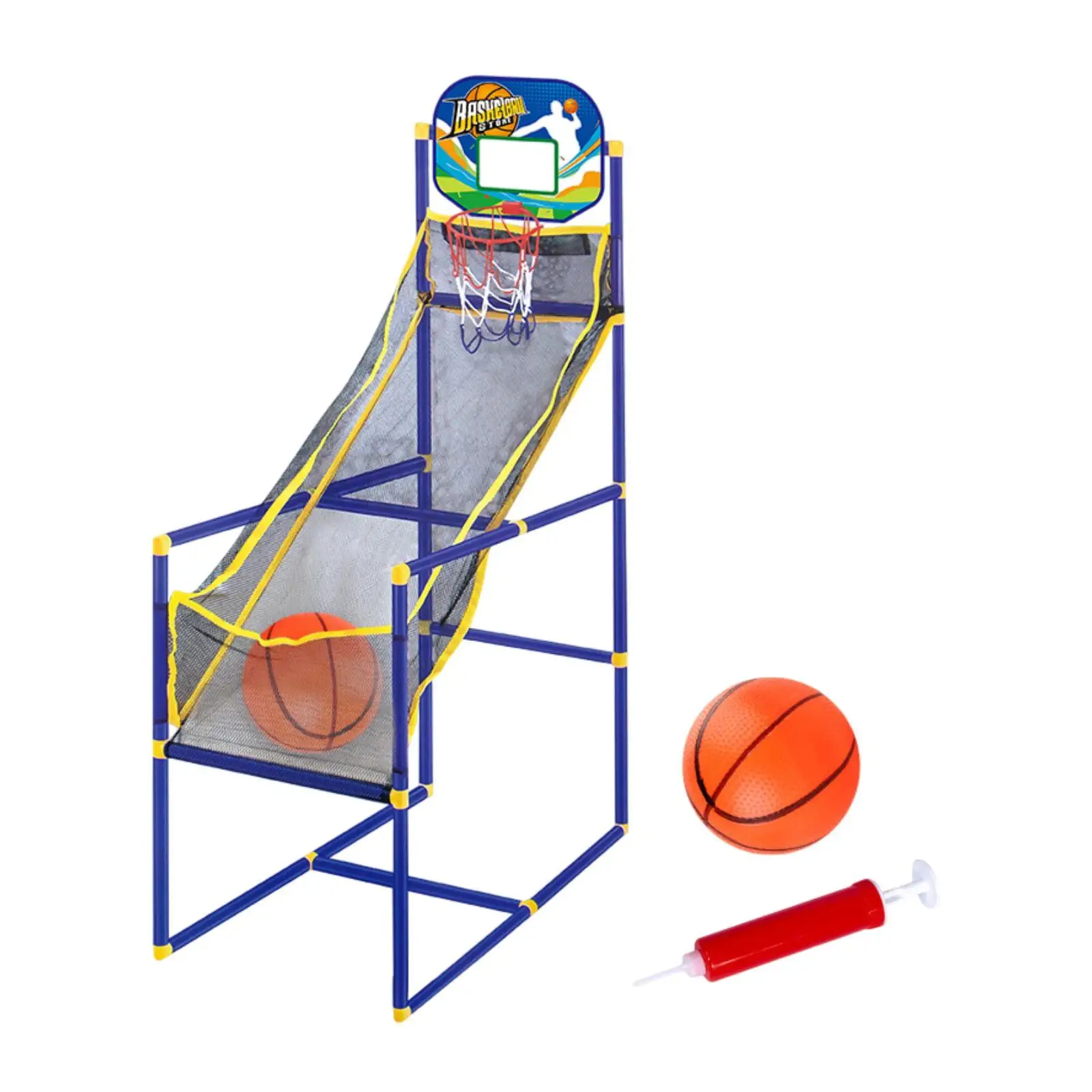 Máquina de tiro de basquete indoor sala cesta de basquete crianças arcade conjunto de jogo de basquete esportes playset brinquedo de treinamento de basquete
