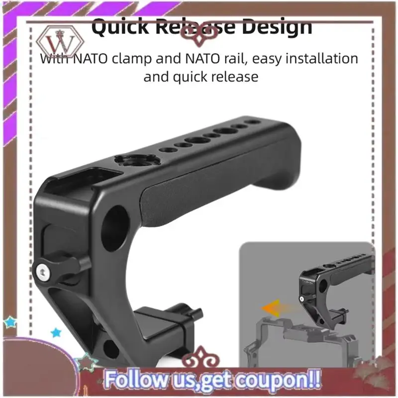 ABBG-верхняя ручка для камеры Cage Rig G Rip с зажимной рейкой Холодная обувь Резьба 1/4 дюйма 3/8 дюйма