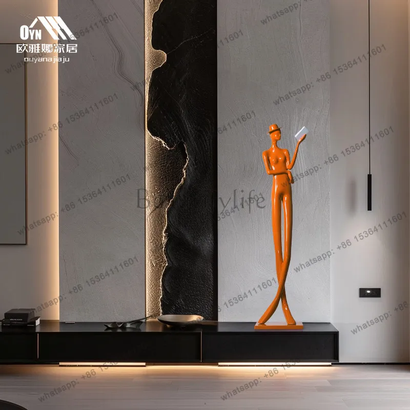 Floor-to-ceiling portrait sculpture decorative large ornament figure sculpture artwork