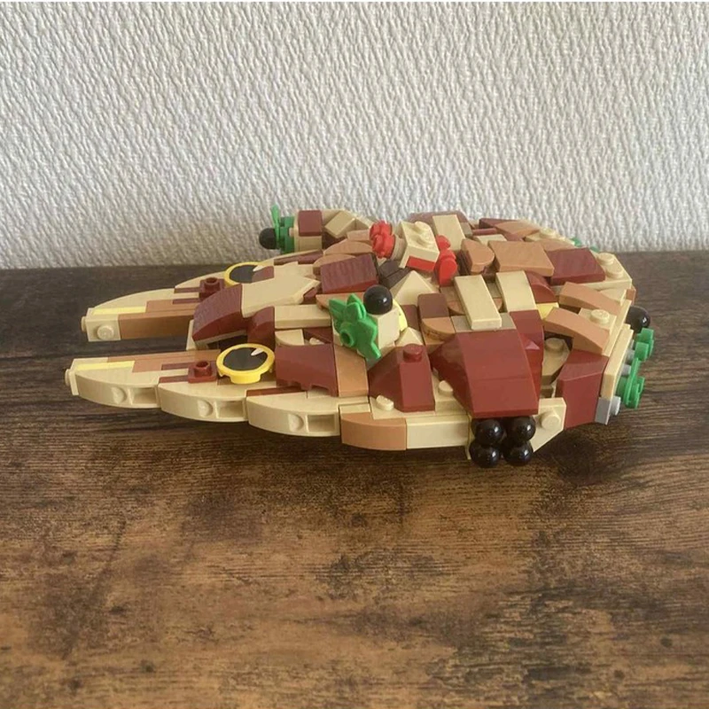 

324PCS MOC Jurassic Parkses Millennium Falcon Dinosaur Spaceship DIY Model Building Blocks Creative Assembly Toys Gift
