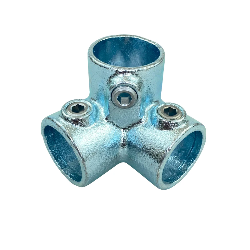 Imagem -03 - Conectores para Tubos Aço Galvanizado Tubos Redondos Tubos Ferro Juntas para Tubos de Água Acessórios Prateleiras Cabides Fixações 20 mm