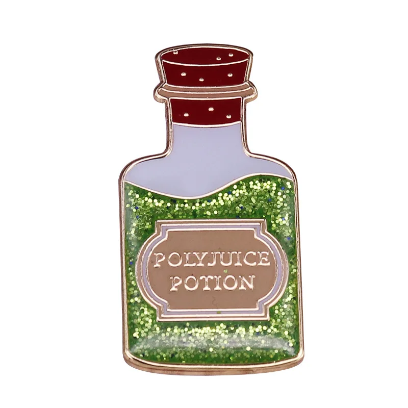 ماجيك مجمع حساء التحول شارة الماء السحرية الإبداعية بروش الأزياء والمجوهرات هدية الديكور على ظهره