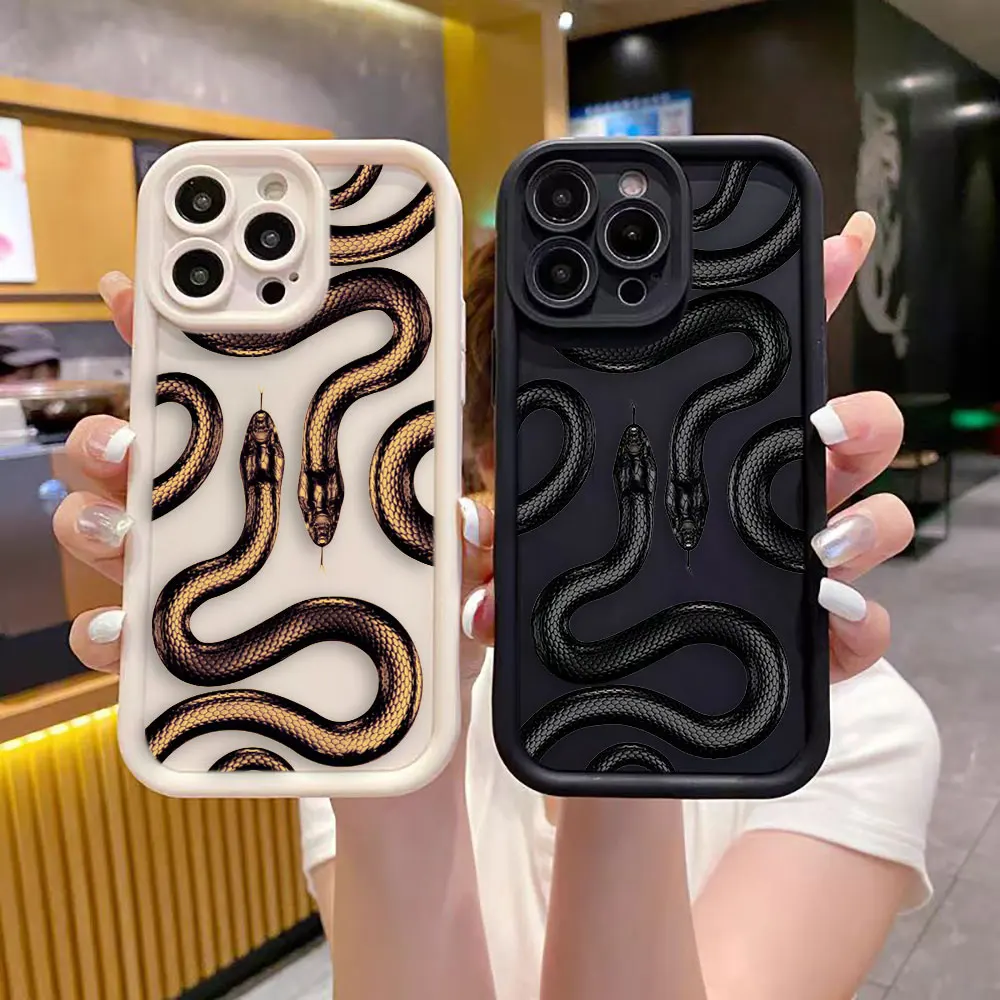 

Purple Gold Black Snake Cover Phone Case For Googel PIXEL 7 7A 8 8A 9 9A 10 PRO XL Colours Silicone Case DIY Shell Funda Capa