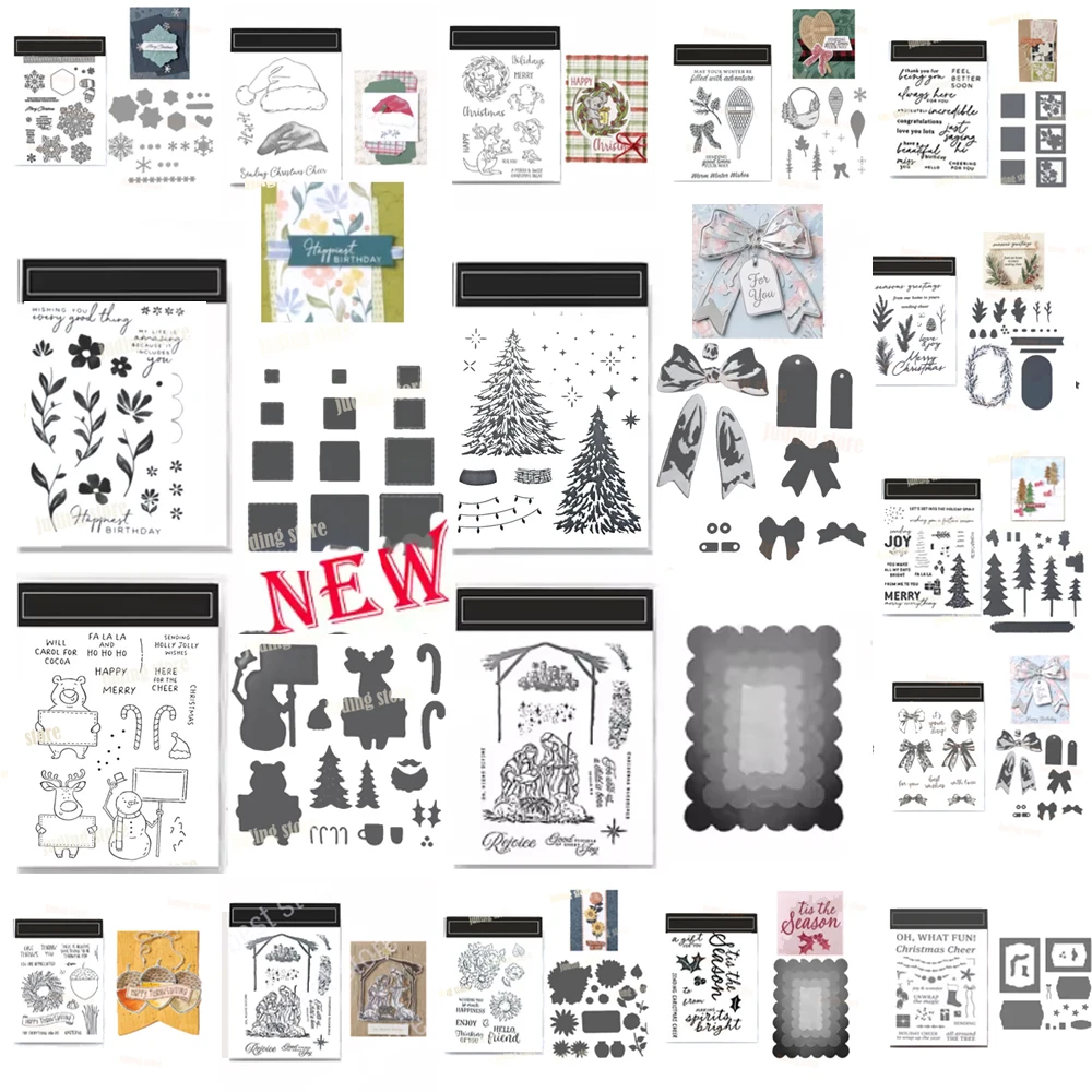 Neuheiten: Stempel und Stanzformen 2026 zum Geburtstag – Sets für Scrapbooking, Stempelplatten, Stanzformen, Kartenherstellung, Journaling-Zubehör, Bastelbedarf