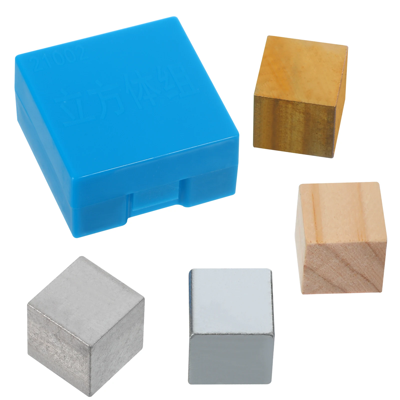 

Density Blocks Set 4 Pieces Professional Density Cube Set Smooth Polished for Teaching Hobbies Collection Gift Display