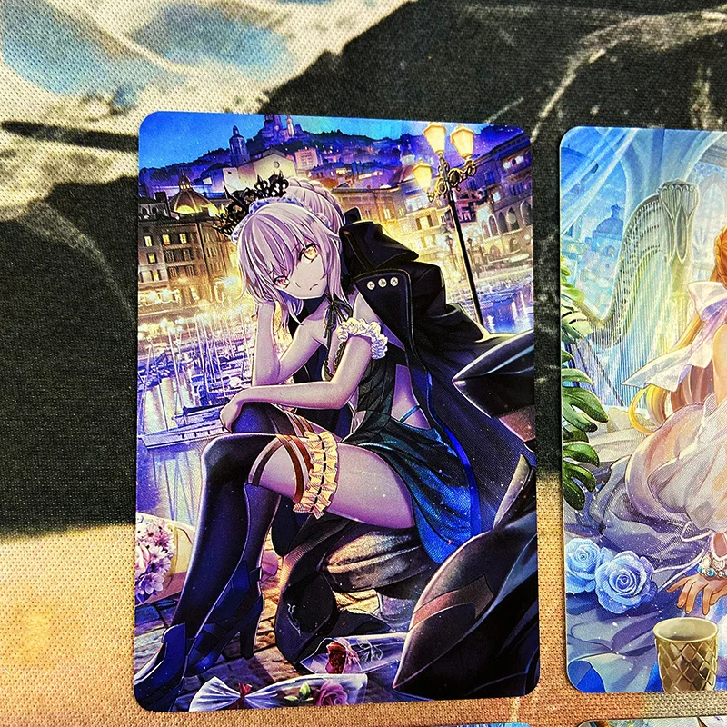 ACG 9pcs/set Fate/Grand Order-First Order-FGO Anime collection card Board game card DIY Scthach-Skadi Flash card Christmas gift