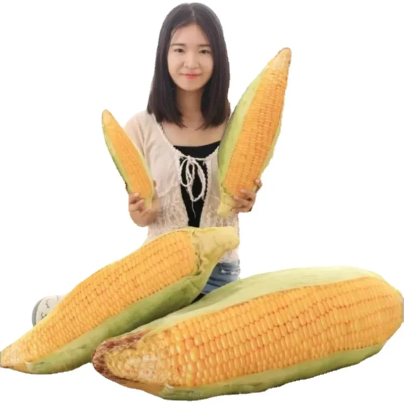 30-75cm Lively Maize corn cob fruit vegetables food Anti-stress soft creative pillow cushion plush girl hobby Children toy gift