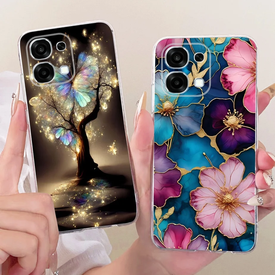 ل ممن لهم A6 برو 4G حافظة CPH2799 أنيق فراشة رسمت غطاء لينة غطاء من السيليكون ل ممن لهم A6 ممن لهم A6 برو A6Pro 5G CPH2781 قذيفة #5