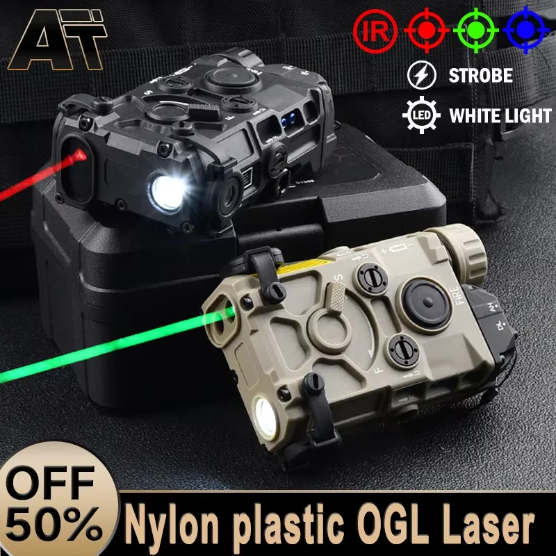 

WADSN Tactical OGL Laser Red Green Blue IR Aiming Strobe White Light Brightness Zero Adjustment Hunting Airsoft Nylon Accessory