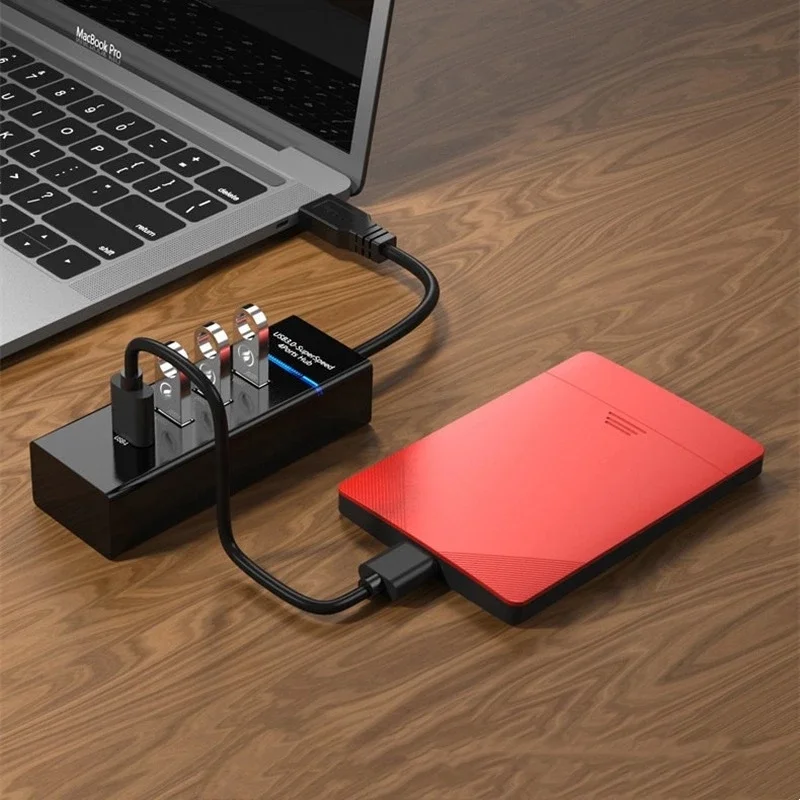 Usb 2.0 3.0 Hub Splitter 4 Poorten Multi Splitter Expander Usb Adapter Voor Pc Mac Laptop Notebook Usb Uitbreiding Charger