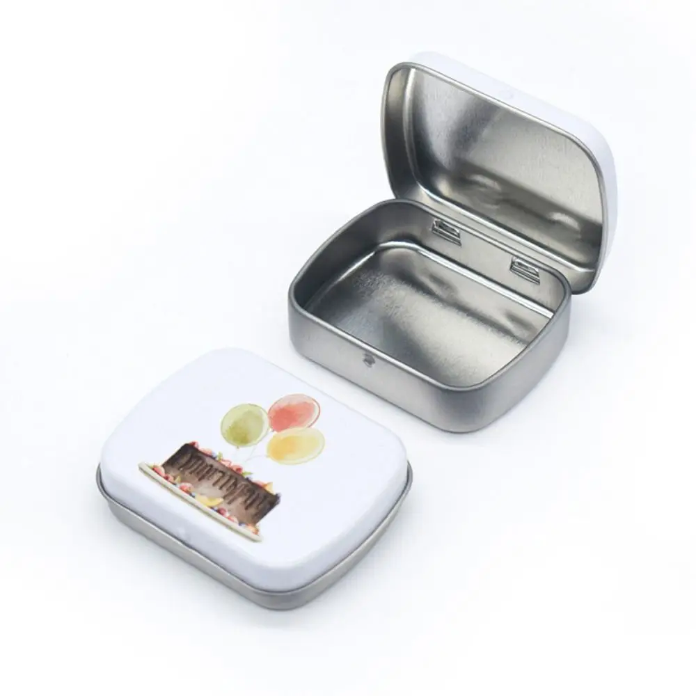 

Practical Waterproof Mini Iron Box Exquisite Reusable Candy Packing Box Simple Small Storage Container Gift Box