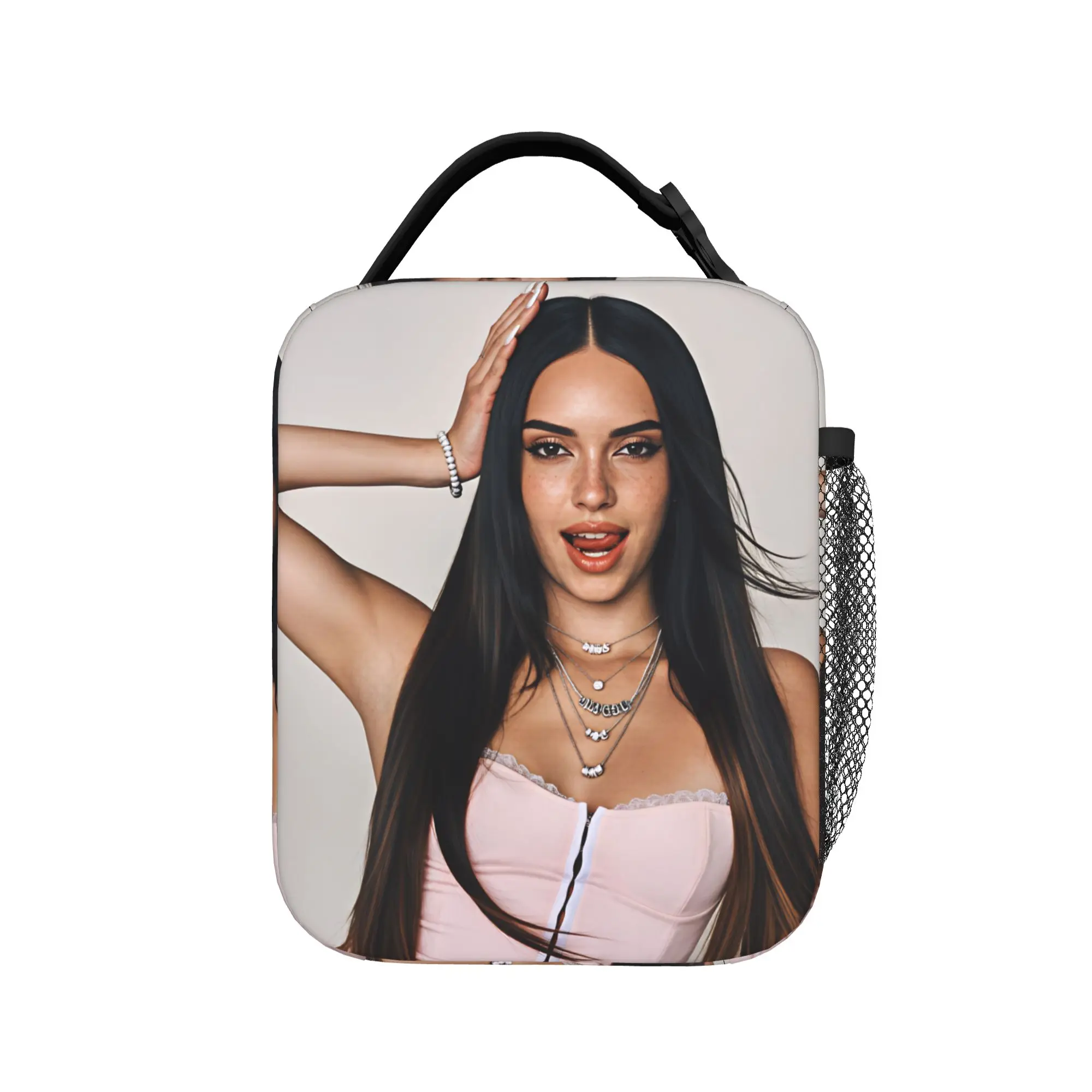 Katseyes Daniela Lunch Bag  Casual Lunch Box Outdoor Picnic Convenient Tote Food Bags For Adult Oxford Print Cooler Bag