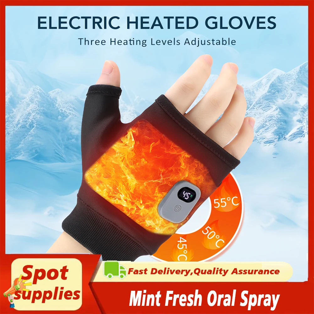 

Heating Gloves Touchscreen USB Rechargeable Battery Inside Skiing Outdoor Thermal Warmer Mitten Hiking Cycling Typing Electric