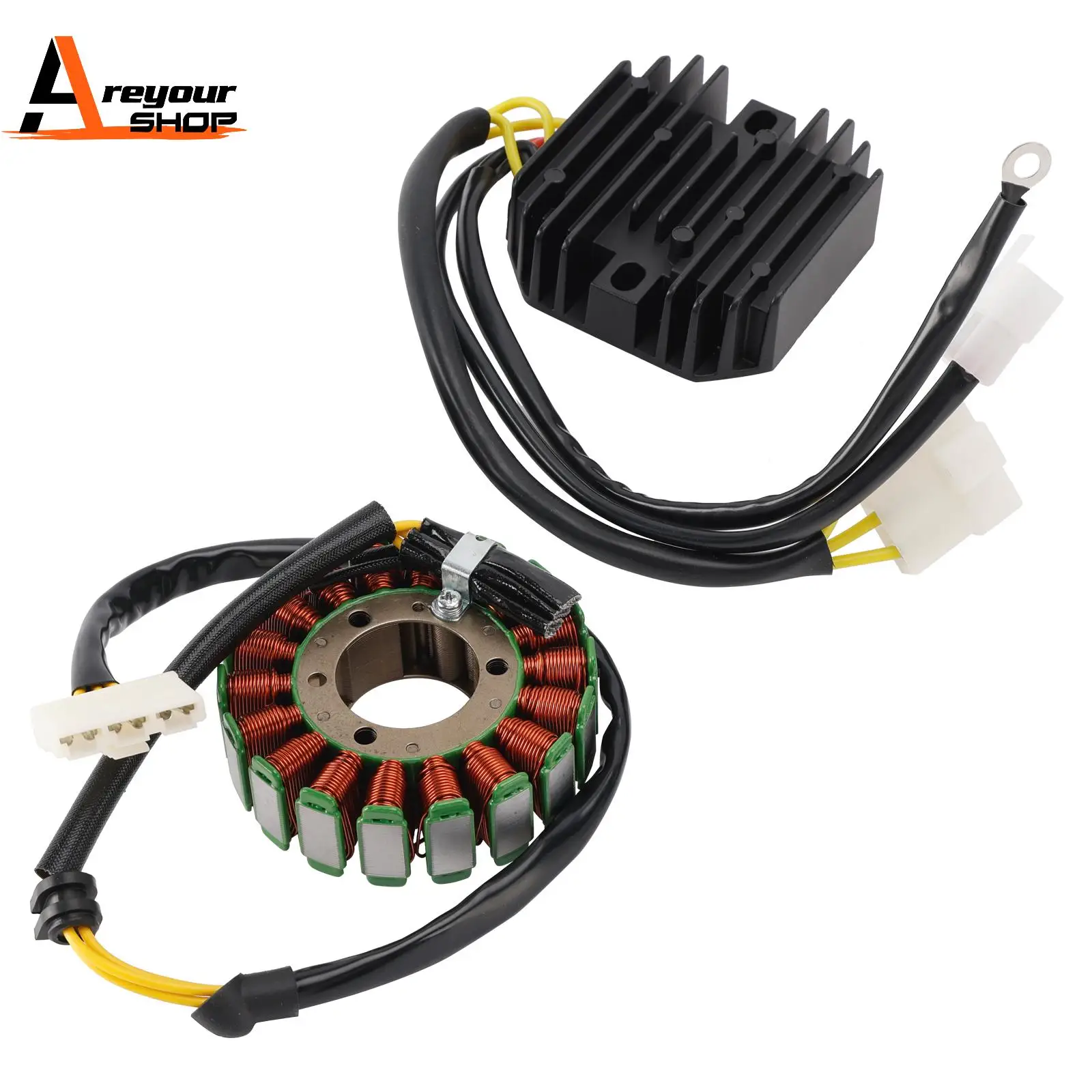 

Areyourshop Stator Alternator & Regulator Rectifier for Duk 125 2011-2021 Duk 200 2012-2021