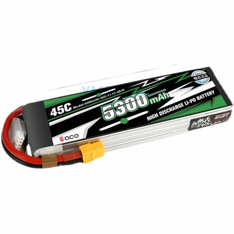 

Gens ACE 5300mAh 30C/45C 3S/4S/6S/7S 11.1V/14.8V/22.2V25.9V Lipo Battery With XT60/XT90-S Plug for Aircraft FPV Racing Drone