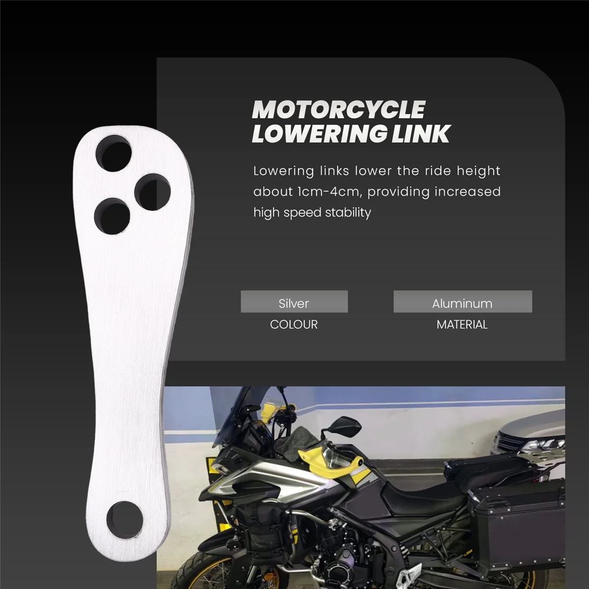 

Motorcycle Accessories Rear Shock Absorber Lowering Link Lower Linkage for Loncin VOGE DS525X 525DSX DSX 525 DSX