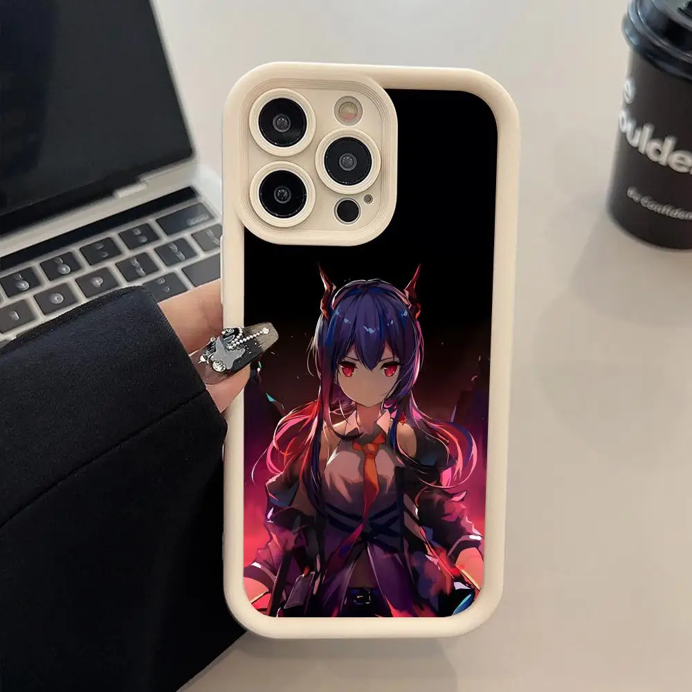 

Arknights Chen Thicken TPU Mobile Phone Case for iPhone 17 16 15 14 13 12 11 Air Pro Max Plus Colorful Cover