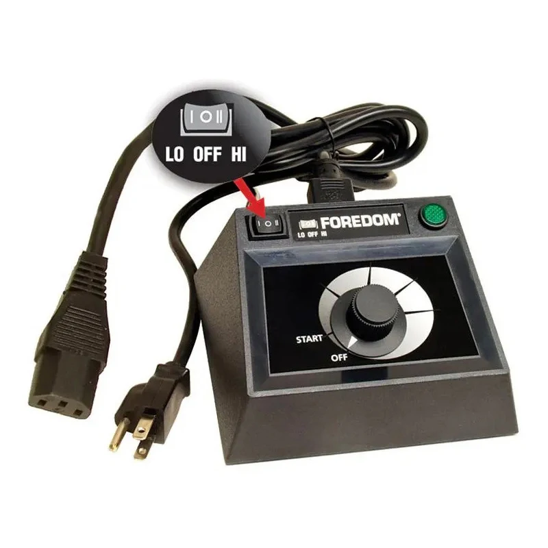 Двойной регулятор скорости Foredom C.EMHF-2 230 В для двигателей SR, настольный циферблат с диапазоном LO/HI для инструмента Filer