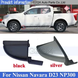 CAPQX Car Door Side Steps End Cap For NISSAN Navara D23 NP300 2015-2018 Running Board Plug Cover Side Step pedal Cap
