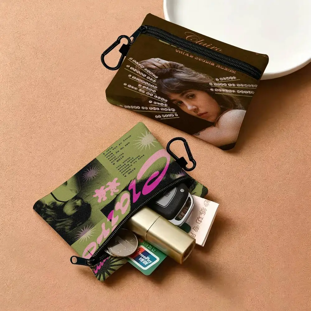 Singer C-Clairos C-Charm Waterproof Oxford Cloth Zipper Wallet Portable Hanging Small Coin Purse For Travel