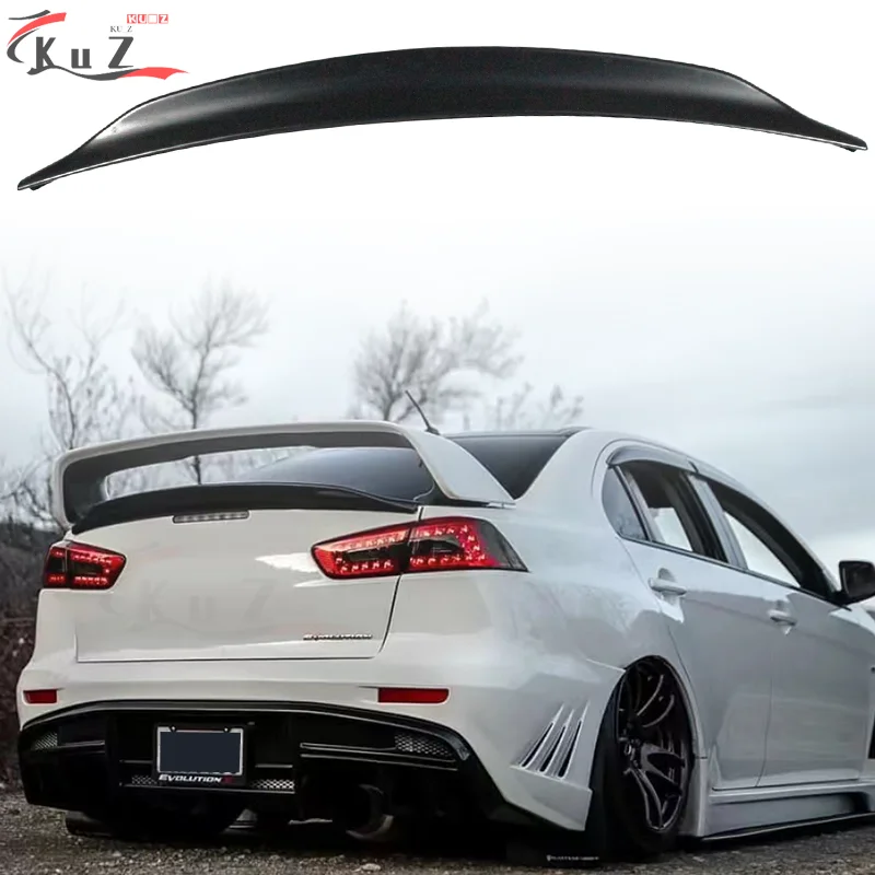 Per Mitsubishi Lancer EX Evo 2008-2015 ABS Primer colore posteriore tronco Spoiler ala accessori auto Spoiler