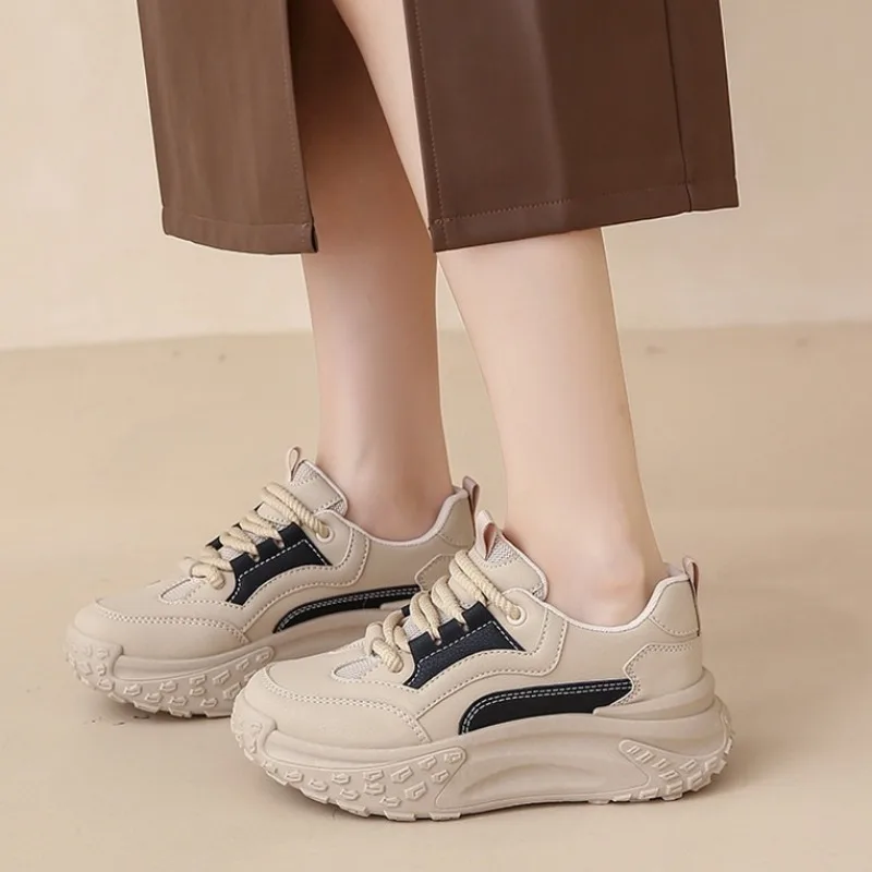 

Women's Thick Sole Sneakers,Height Increasing Fashionable Casual Women's Shoes,Spring Breathable Women's Shoes zapatos de mujer