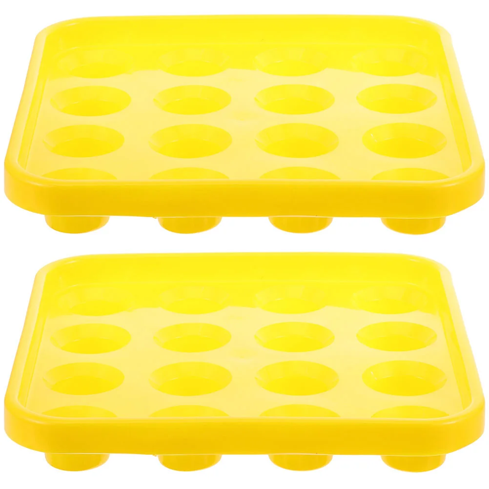 

2Pcs Pool Ball Tray Plastic Durable Billiard Ball Organizer Table Carrying Storage Tray Clear Bins for Organizing