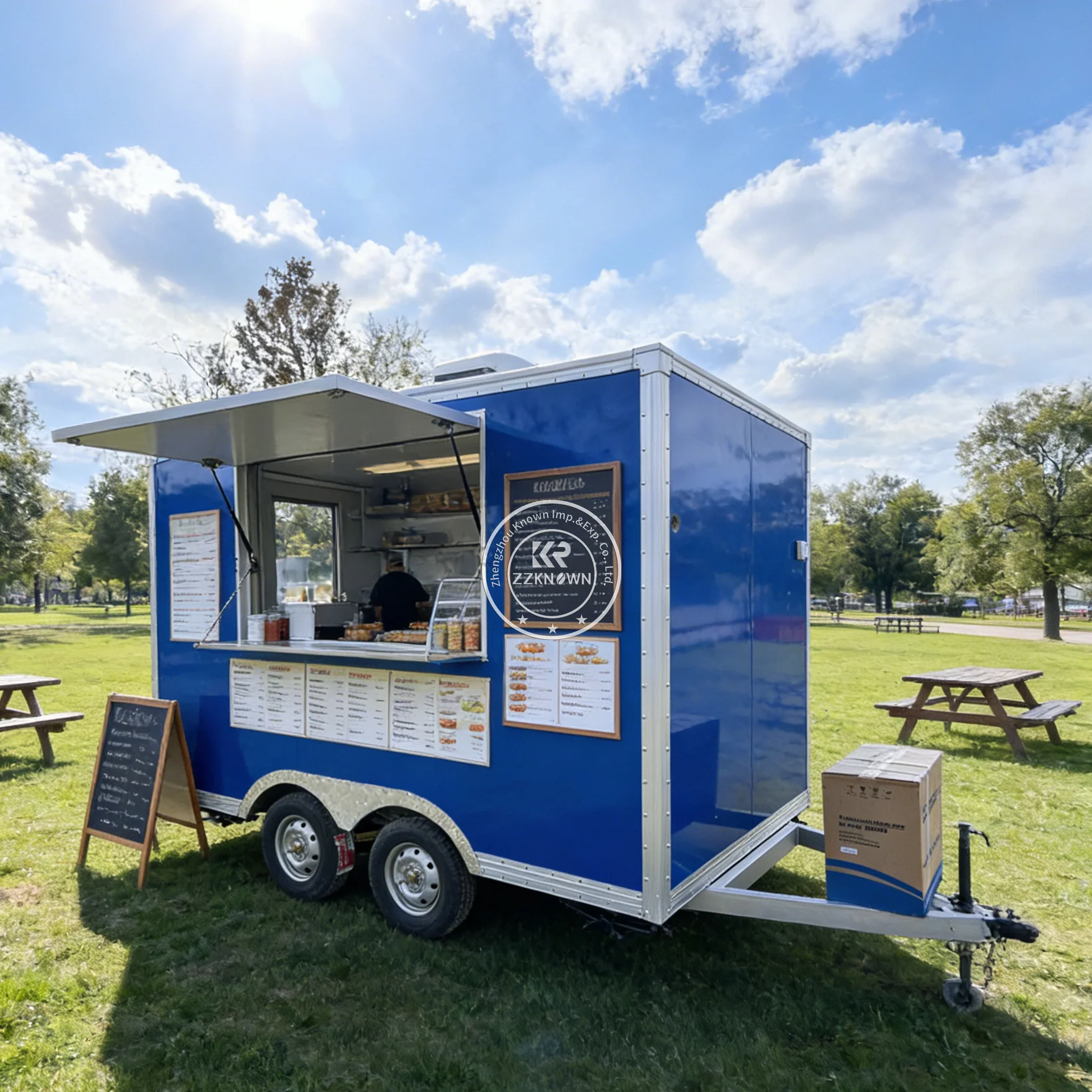 

CE Certified Fully Equipped Consession Trailer Food Trailer Durable Food Truck Coffee Trailer Street Vending Truck