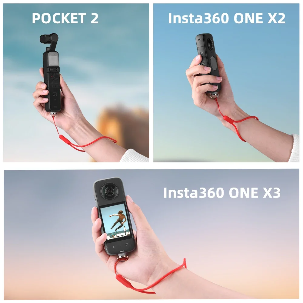Lanyard for Pocket 3/Insta360 X3/ONE X2 Panoramic Action Camera Neck Strap Hand Strap Safety Strap Portable Accessories