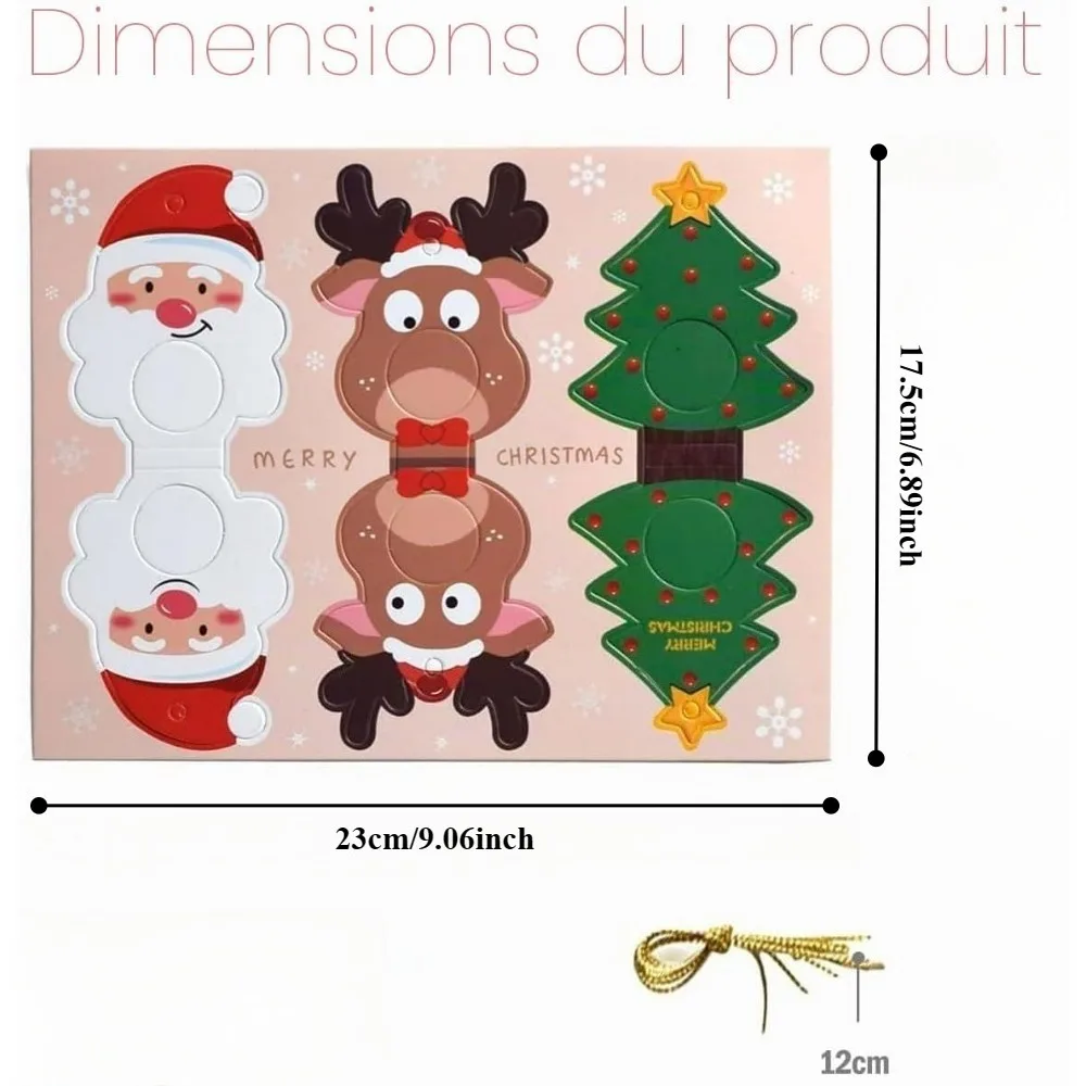 20pcs Christmas candy and chocolate decorative hanging tags, Christmas tree hanging decorations, party candy holiday atmosphere decorations, decorative items, not suitable for direct contact with food, Christmas party small gifts, Christmas market small gifts, Christmas exchange small gifts, home Christmas decorations, holiday window decorations, suitable for winter, Christmas, Christmas Eve, year-end holidays, and winter-themed carnival events