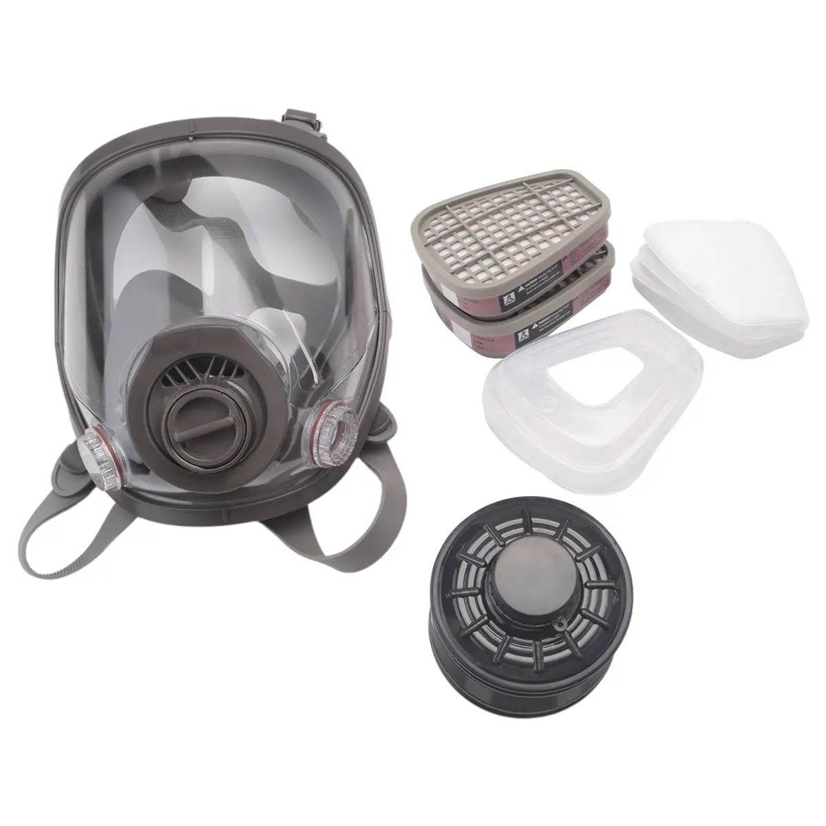 DTDT hot-Full Face Gas Mask, Gas Mask Survival Nuclear and Chemical, with 40mm Activated Carbon Filter, Reusable