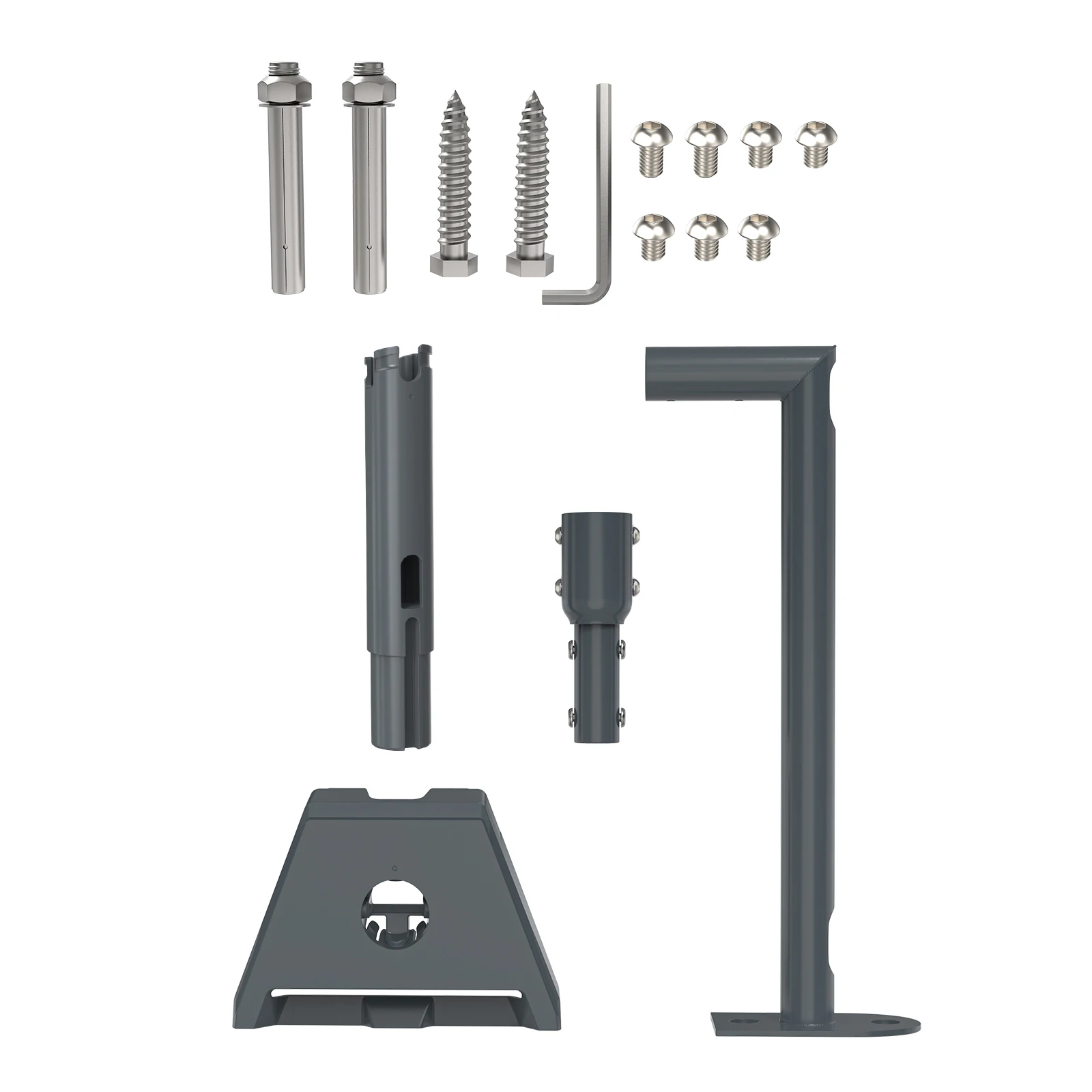 Heavy Duty Alloy Steel Mount for Starlink Gen3 Weatherproof Roof Mounts with Starlink V3 Adapter for Concrete / Wood Walls Use