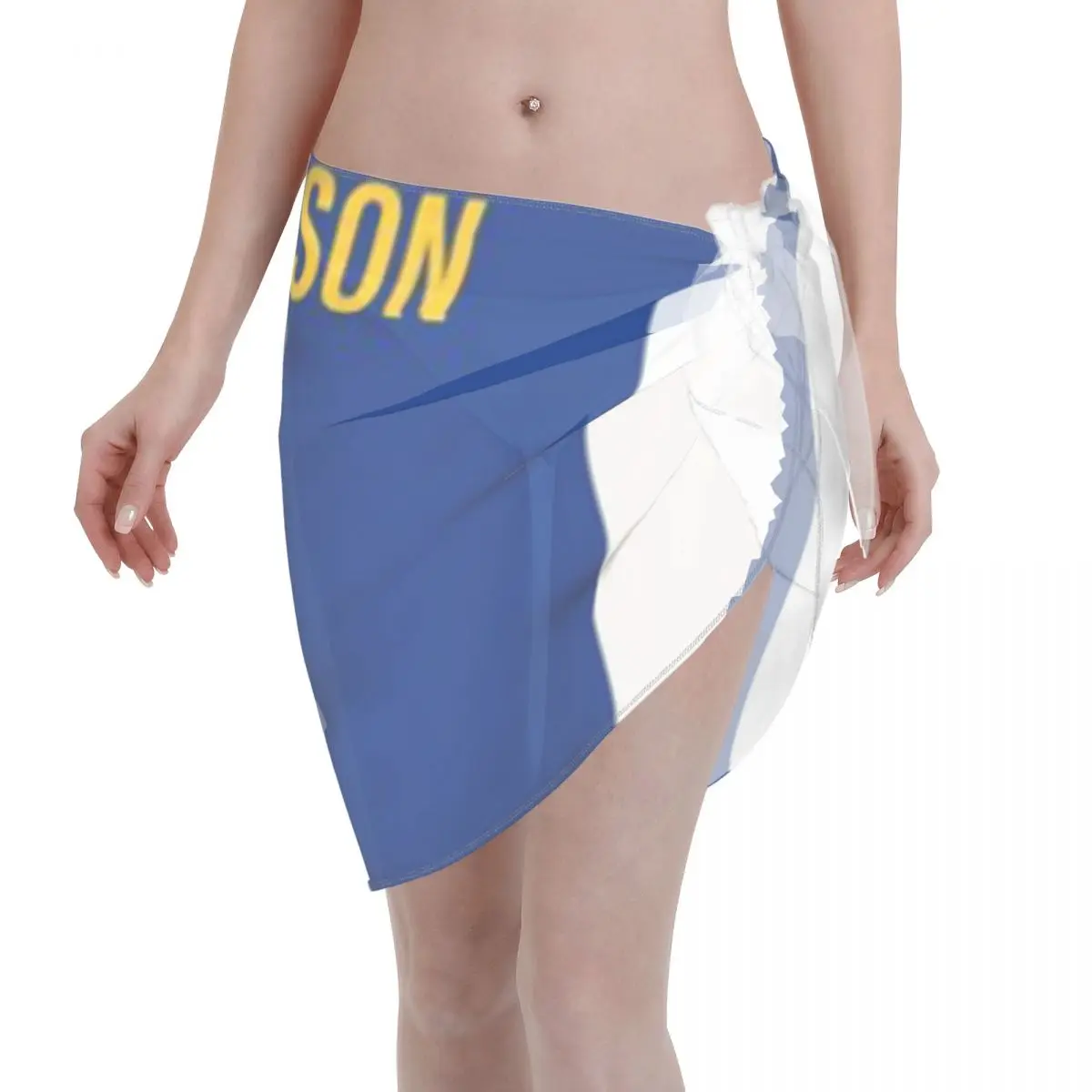 Promotion Klay Thompson Jersey Women's Beach Wrap SkirtCruise Ship Leisure Lightweight Sarong