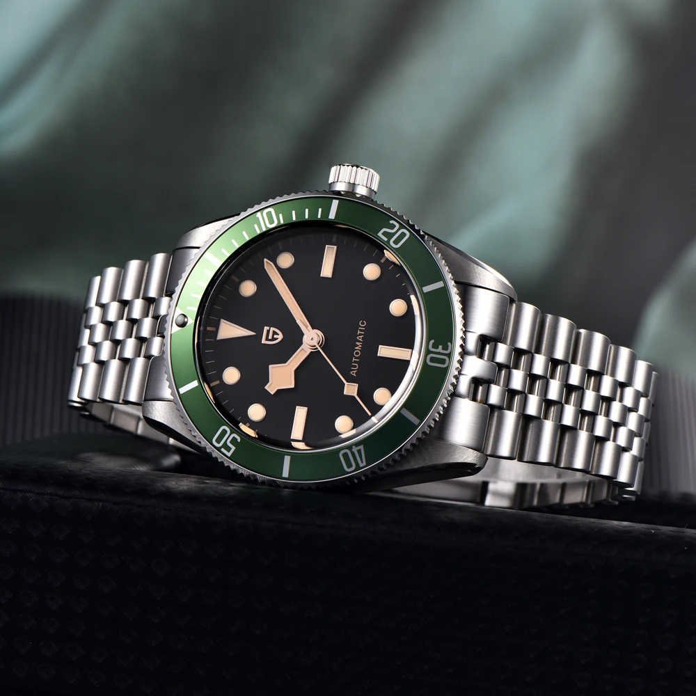 PAGANI DESIGN 2025 جديد 1812 ساعة ميكانيكية فاخرة للرجال صندوق هدايا للرجال كريستال الياقوت 42 مللي متر NH35A حركة ساعة رجالي