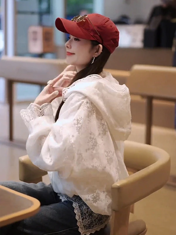 Ladies Short Hooded Jacket Casual Elegant Spring Autumn Winter New Arrival Premium Feel Versatile Commute Style Zipper Closure
