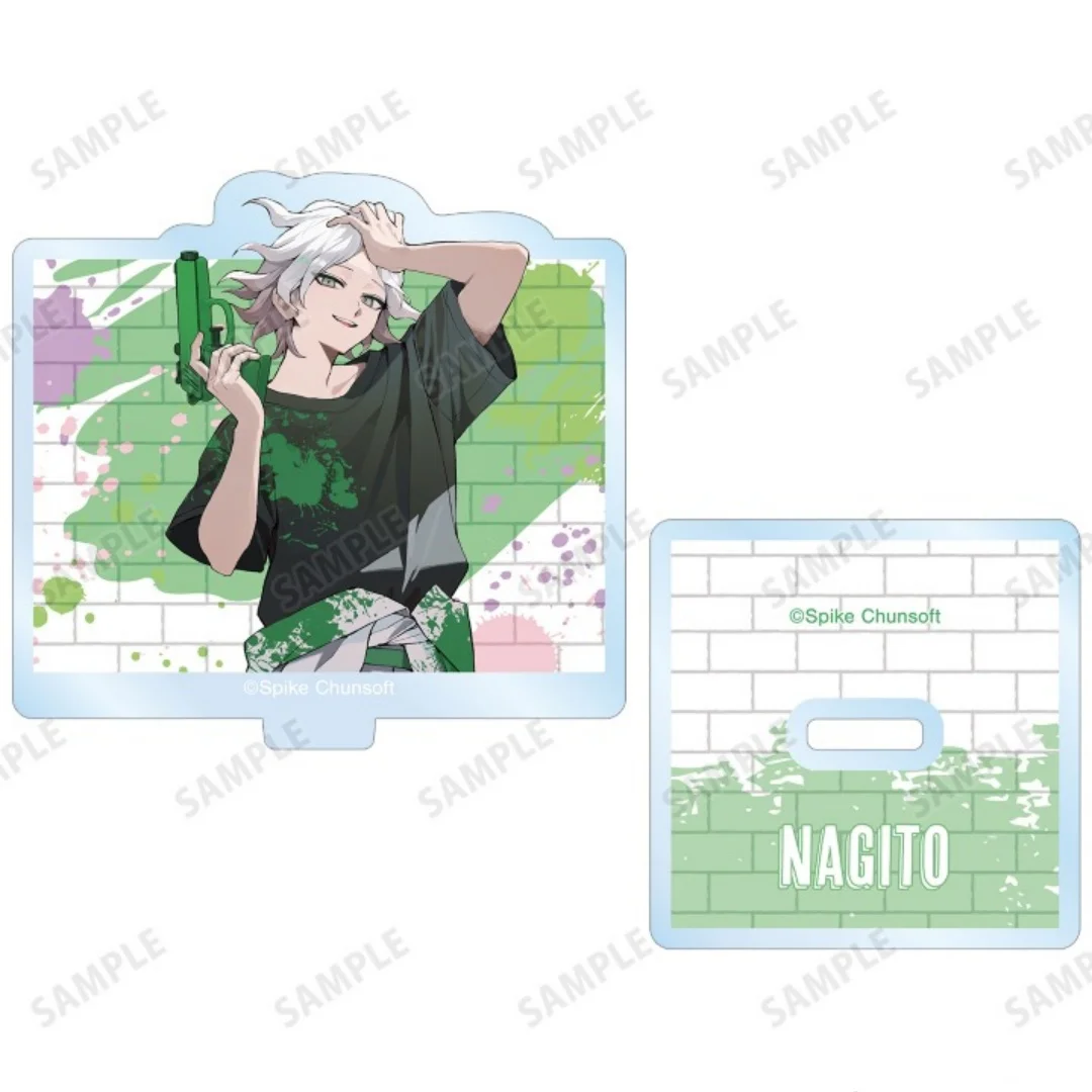 Danganronpa DR Hajime Hinata Chiaki Nanami Nagito Komaeda Angel Devil Table Top 10cm Acrylic Stand Display Accessory Keychain