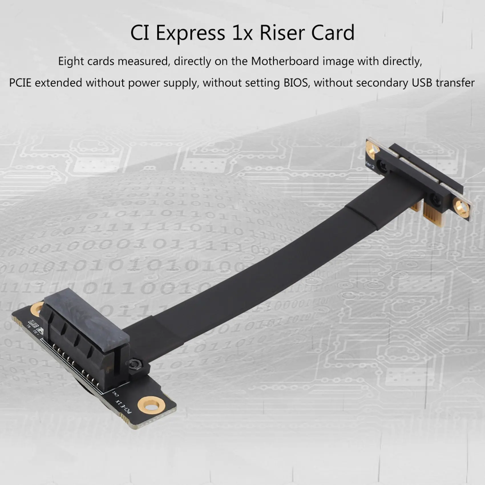 PCIE X1 Riser Cable Dual 90 Degree Right Angle Pcie 3.0 X1 To X1 Extension Cable 8Gbps PCI Express 1X Riser Card-X64A