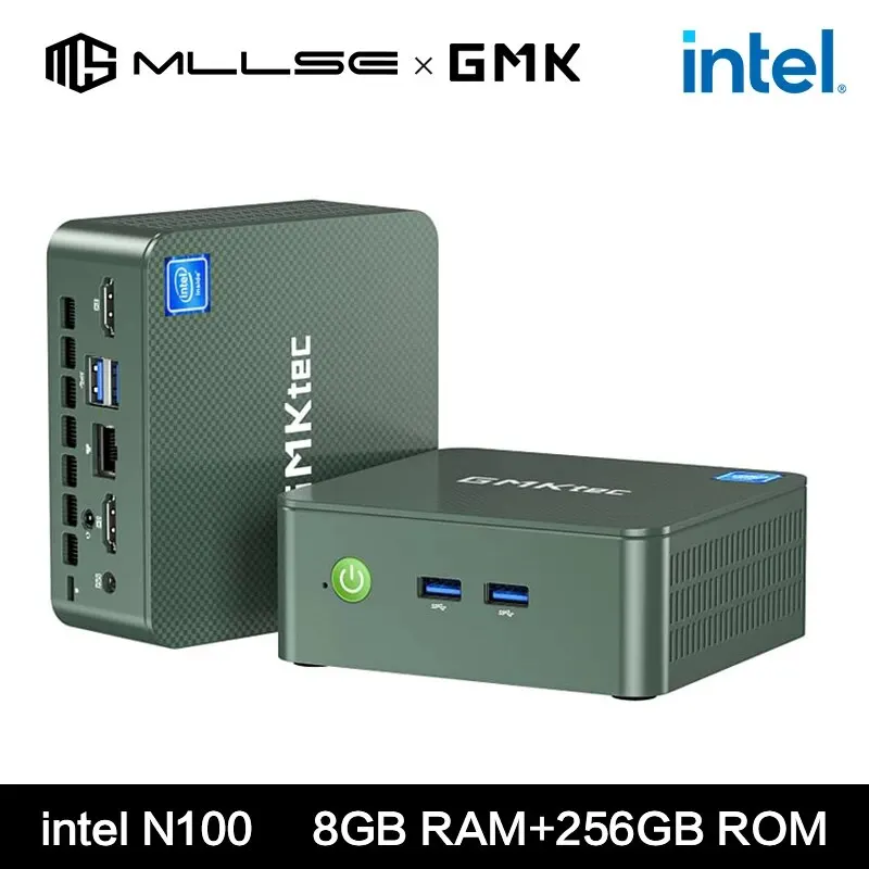 GMKtec G3 Computador Desktop, Mini PC, Windows 11 Pro, Intel 12th, DDR4, 8GB RAM, 256GB ROM, WiFi 6, BT5.2, Mini PC Trabalho, Alder Lake N100