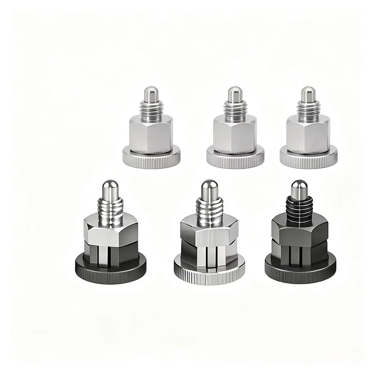 Stainless Steel Indexing Pin Full Knob Plunger Spring Positioning Pin M6M8M10