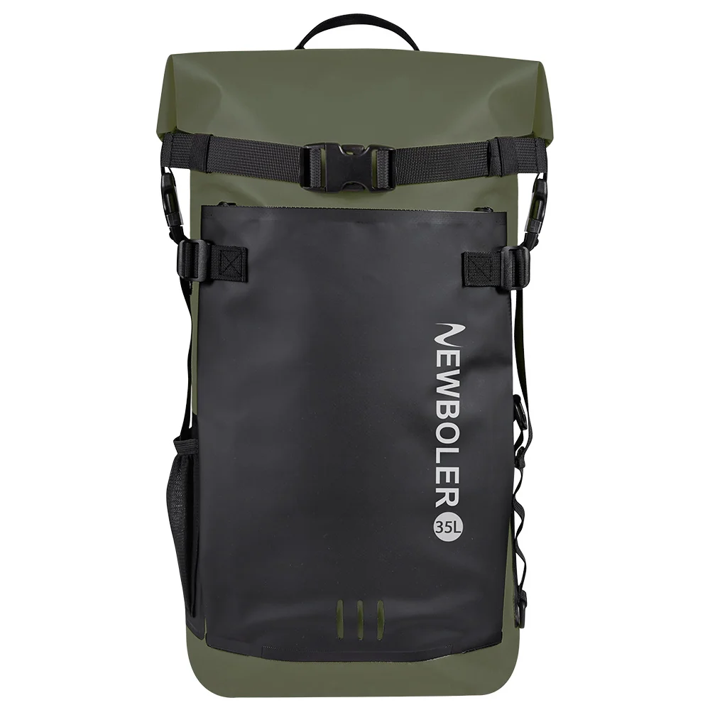 35L PVC Schwimm-Trockentasche Rucksack für Damen und Herren Wasserdichter Rucksack für Kajak Trekking Rafting Surfen Bootfahren – Detail 17