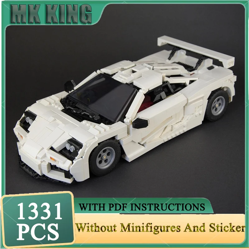 

Super Sports Car Moc Building Blocks F1 Champion Speed Cars Model Technology Brick DIY Assembly Construction Holiday Set Toys
