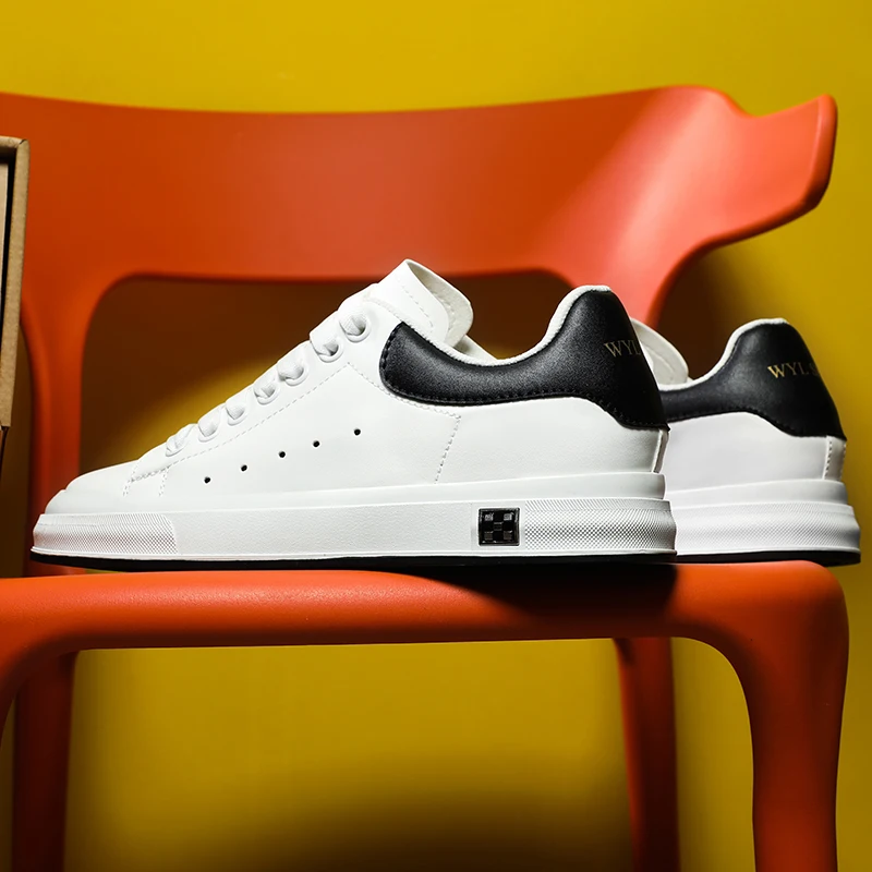 

Casual Lifting Sports Shoes Men's Lifting Shoes Height Increasing Insole 6cm White Black High Top Men's Sports Plus Size 37-46