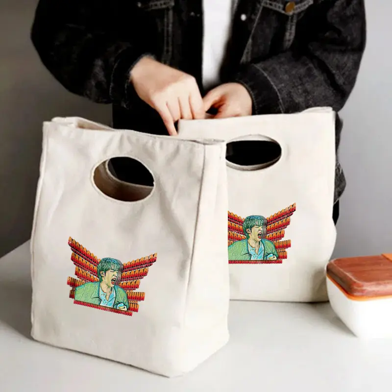 Come on Wing Hot Ones Portable Lunch Bag Thermal Insulated Box Handbags Unisex Food Picnic Storage Bags Army Fan Gifts for Women