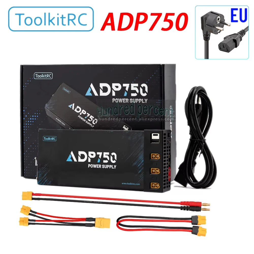 

ToolkitRC ADP750 750W XT90 XT60 output 12V 30A AC input 100V-240V Power Supply Adapter for ToolkitRC Battery Charger