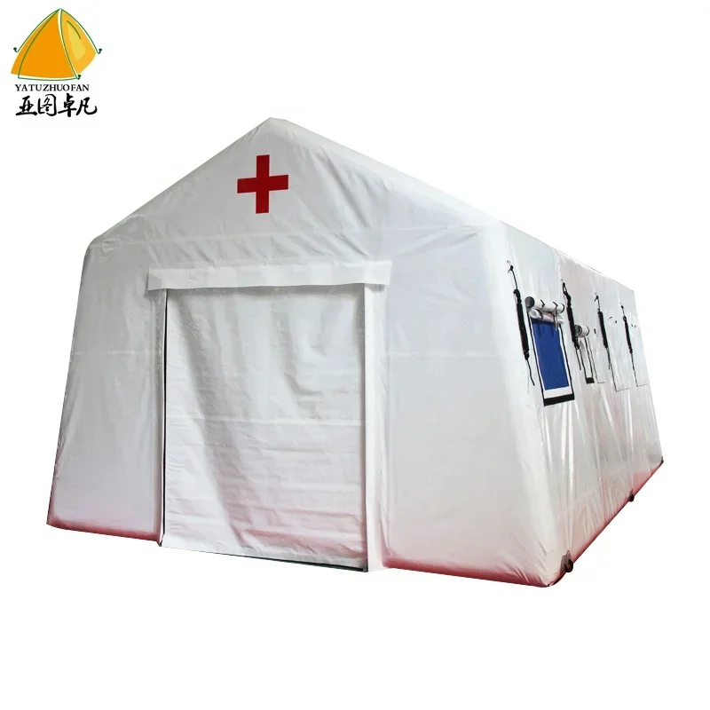 Wholesale Easy Set Up Airbeam Inflatable  Disaster Relief Medical Sanitary Emergency White First Aid Hospital Fire  Tents