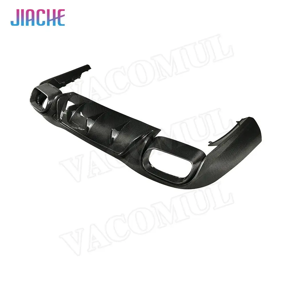 ألياف الكربون الجافة شفة خلفية الناشر سبويلر لمرسيدس بنز AMG GT43 GT50 GT53 2019-2023 FRP B نمط واقي مصد السيارة #4