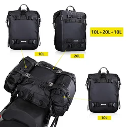 Motorbike Motorcycle Luggage Pack Multi-Function Waterproof Motocross Rear Seat Bag 10L 20L 30L Outdoor Riding Backpack